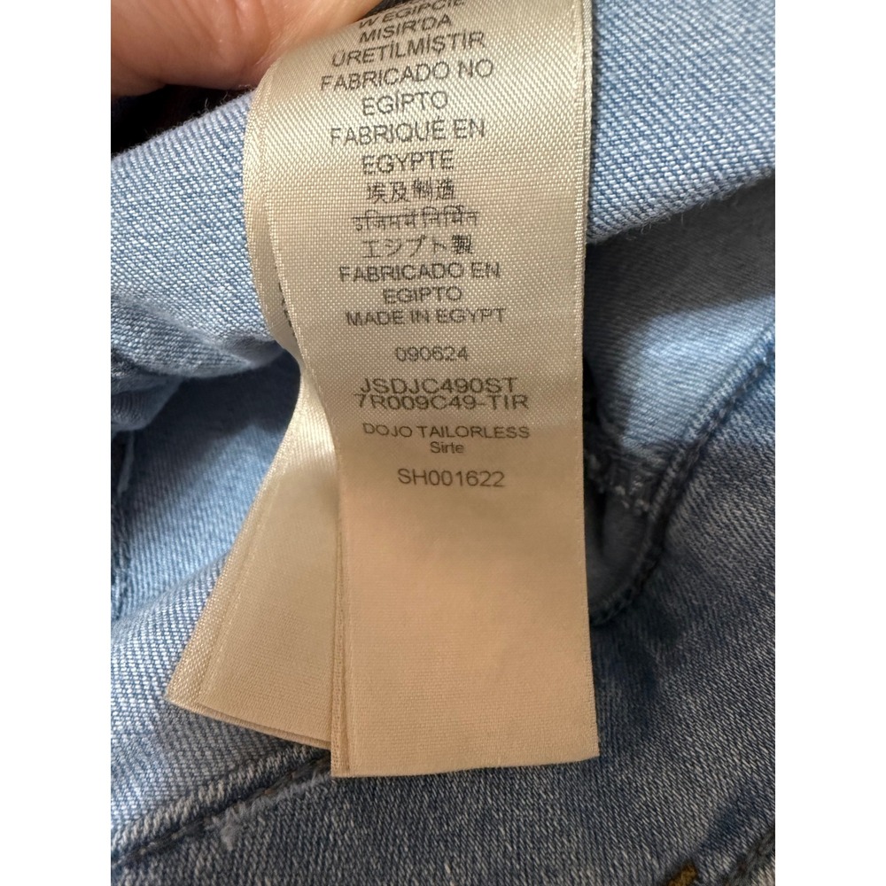 7 For All Mankind Size 31 Light Wash Flare Jeans Stretch Denim - Picture 7 of 9